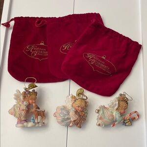 Heirloom Ornaments from Ashton-Drake, set of 3 Hollyday Angels collection